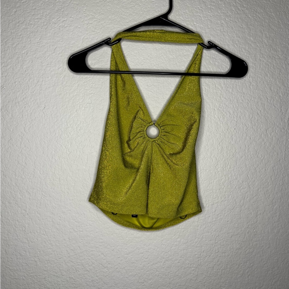 Lime Green Halter Top